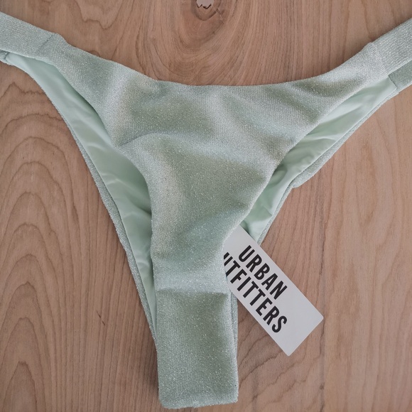 URBAN OUTFITTERS Glimmer Cheeky Bikini Bottom & Triangle Bikini Top- NWT (L) - Picture 6 of 15